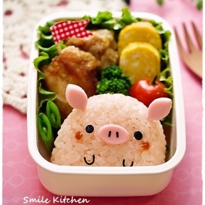 キャラ弁 ひょっこり ブタちゃんおにぎり レシピ 作り方 By Mai Mai 楽天レシピ キャラ弁 ひょっこり ブタちゃんおにぎり レシピ 作り方 By Mai Mai 楽天レシピ